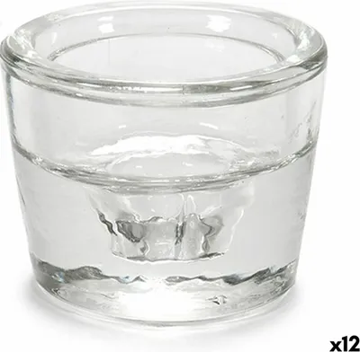 Obrázek produktu pro Miska na svíčku z průhledného skla 6 x 4,3 x 6 cm (12 kusů)
