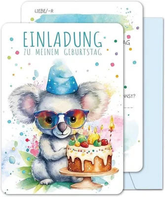 Productafbeelding van Uitnodigingskaarten voor kinderfeestjes, met kleurrijke envelopjes, formaat A6
