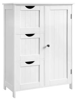 Produktbild von Badschrank mit Stauraum – MDF – weiß – 60 x 30 x 81 cm