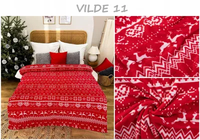 Produktbild von Łóżkoholicy Weihnachtsdecke 160x200 cm Kuscheldecke Geschenk