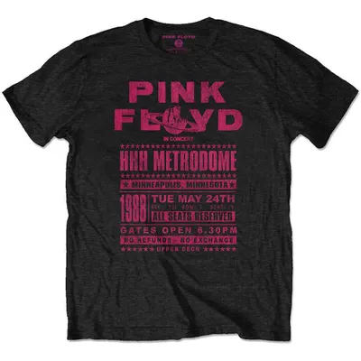 Zdjęcie produktu dla Pink Floyd Metrodome '88 Black L Koszulka