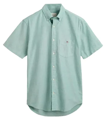 Productafbeelding van Gant - "Classic" overhemd met knoopsluiting, Oxford-stijl, korte mouwen, model GT32809 (maat S) (groen)