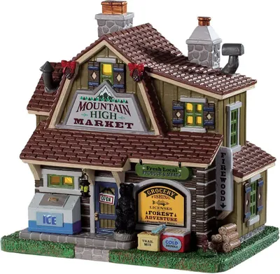 Zdjęcie produktu dla LEMAX Christmas Village: "Mountain High Market" (95534)