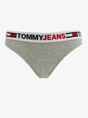 Produktbild von Tommy Jeans Hellgraue Damen Steppslips