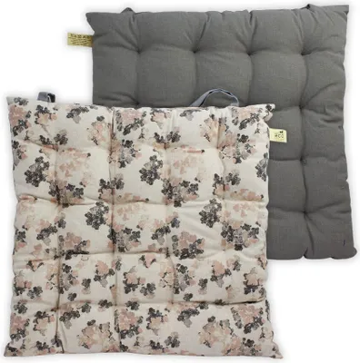 Obrázek produktu pro HOME ELEMENTS Podsedák prošívaný 40x40 cm, Květy