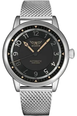 Productafbeelding van Uhr herenhorloge, zilverkleurig, model Aviator-V.3.31.0.228.5