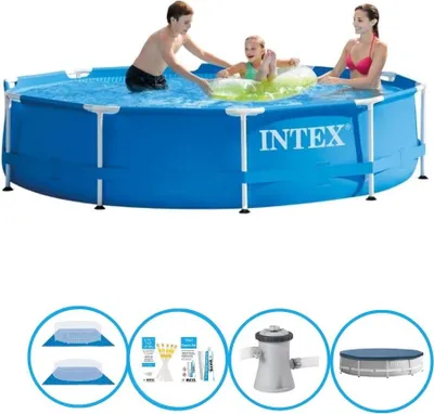 Obrázek produktu pro Kovový rám bazénu Intex - včetně příslušenství - 305x76 cm