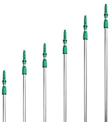 Immagine prodotto di UNGER 330040010 Asta telescopica Optiloc 2 pz. 1,25m per la pulizia delle finestre