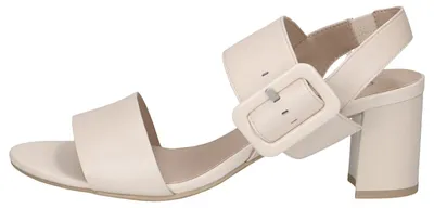 Produktbild von Caprice Damen Sandale Blockabsatz Schnalle Leder Sandalette 9-28306-42, Größe:39 EU, Farbe:Beige