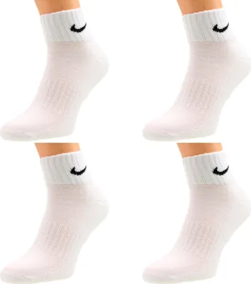 Produktbild von Nike Socken Herren Damen One Quater Socks - Farbe: 4 Paar weiss - Größe: 38-42