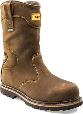 Image de Bottes de travail Buckler Safety en cuir marron, taille 43