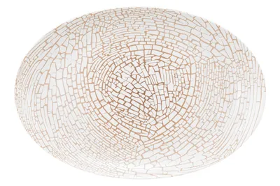 Produktbild von SELTMANN Liberty Teller flach, oval, Länge: 350 mm, Breite: 240 mm, krakelee