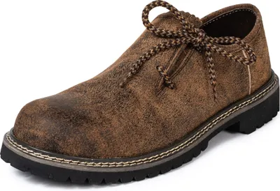 Produktbild von PAULGOS Trachtenschuhe Antik Echt Leder Haferlschuhe Haferl in 3 Farben Gr. 39-47