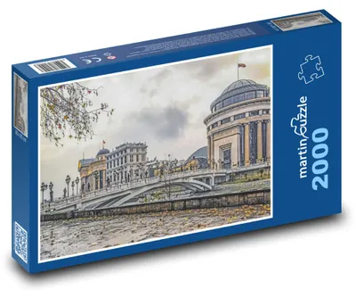 Zdjęcie produktu dla Puzzle 2000 Historyczny most nad rzeką - martinpuzzle