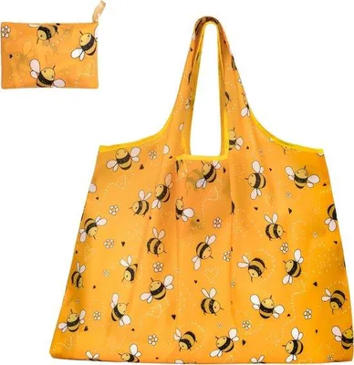Immagine prodotto di Borsa della spesa pieghevole gialla 50x66 cm