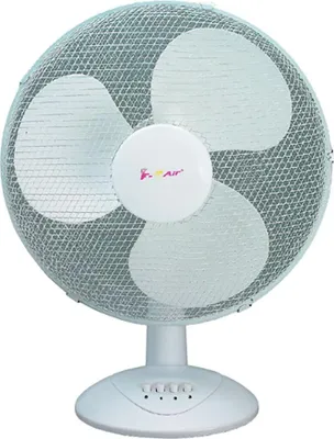 Obrázek produktu pro Stolní ventilátor, 40 W, ø30 cm, 3 rychlosti, bílý