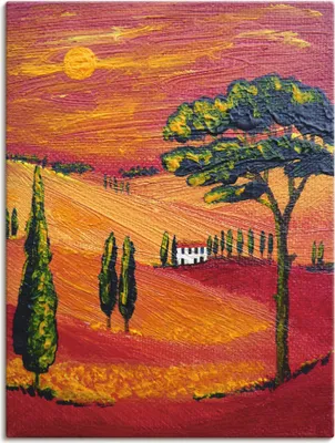 Produktbild von ARTland Leinwandbild Irgendwo in der Toskana/Toscana Größe: 60x80 cm