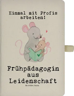 Produktbild von Mr. & Mrs. Panda Adressbuch Frühpädagogin Leidenschaft - Transparent - Geschenk, Jubiläum, Tagebuch, Studium, Ausbildung, Hardcover Notizbuch A4, Notizheft, Journal