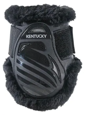 Produktbild von Kentucky Horsewear Streichkappen Vegan Sheepskin Young Horse Schwarz/Schwarz L