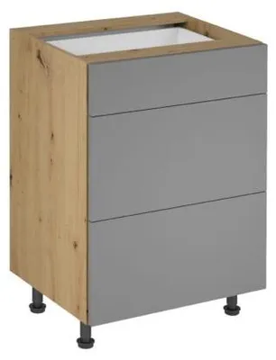 Produktbild von Schubladenschrank Küchenunterschrank 3 Schubladen Kommode Schubladenmodul