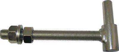 Produktbild von Durchschraubband-Rahmenteil, Bandrollen ø 26 mm, M 16x150, Edelstahl-Effekt