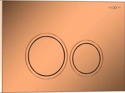 Image de Mexen Tex 01 bouton de chasse d'eau, or rose brillant - 6101-09