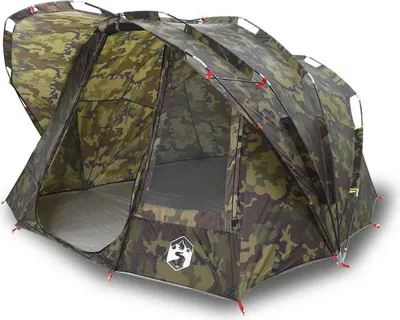 Image de vidaXL Tente de pêche 5 personnes motif camouflage étanche à l'eau