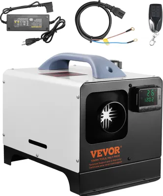 Zdjęcie produktu dla Nagrzewnica VEVOR 5-8 kW, nagrzewnica powietrza z pilotem i ekranem LCD, szybkie nagrzewanie, niski poziom hałasu, przenośna nagrzewnica do samochodów ciężarowych, dostawczych i kempingowych