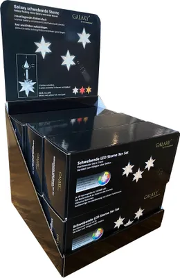 Immagine prodotto di F-H-S Sterne schwebend 10 LED ws 3SZ 6 Stück Verkaufseinheit 412604 4062124403927