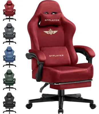 Obrázok produktu pre Ergonomická kancelárska stolička, priedušná látka, nastaviteľná opierka chrbta, červená