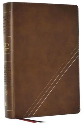 Productafbeelding van KJV, Word Study Reference Bible, Leathersoft, Brown, Red Letter, Comfort Print