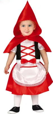 Produktbild von Märchen Kleid Mit Kapuze Cape Kind Kostüm Buchtag Fasching Traum Welt, Größe: 86/92 Farbe: Rot
