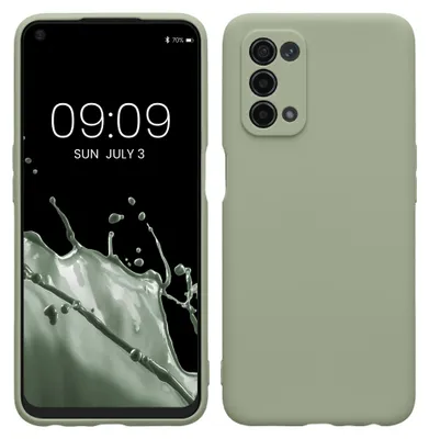 Produktbild von kwmobile Handyhülle für Oppo A74 (5G) / A54 (5G) Hülle - weiches Handy Silikon Case - Schutzhülle Cover - Graugrün