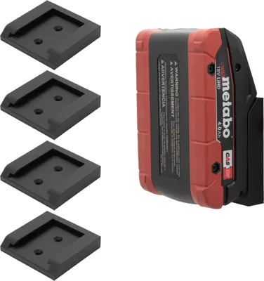 Produktbild von 4x Akku Halter für metabo Halterung Akkuhalter Wandhalter Wandhalterung 18V / 14,4V