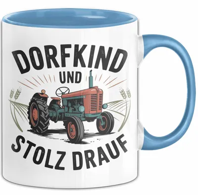 Produktbild von Landwirt Tasse Geschenk Lustige Geschenkidee Spruch (Blau)