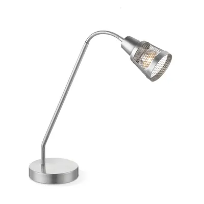 Produktbild von Home Sweet Home Klassische Tischlampe Solo Gebürsteter Stahl - Bettlampe