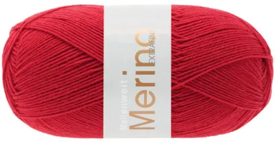 Produktbild von Lana Grossa MEILENWEIT 100 g Merino Extrafine weiche Merino-Sockenwolle 420 m Farbe 2408 - Rot