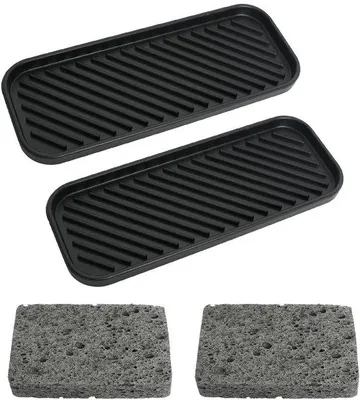Produktbild von Ibenzoa® 2er-Set Silikon-Organizer mit Abtropffunktion & 2 Scheuerschwämmen – faltbar, BPA-frei, hitzebeständig bis 80°C, für Küche & Bad