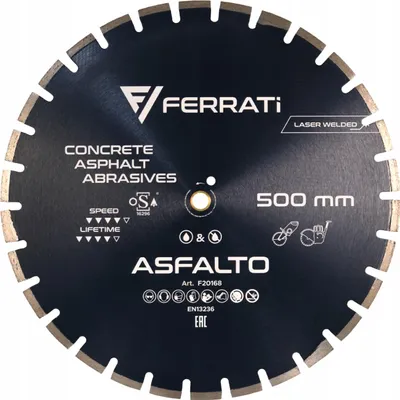 Image de Ferrati Asfalto 500 mm Diamanttrennscheibe