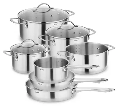 Produktbild von KOPF Topfset Induktion Clara 10-teilig, Kochtopf-Set für alle Herdarten, Edelstahl Töpfe, Glasdeckel
