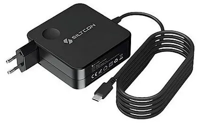Produktbild von Siltcon® USB-C Ladegerät 100W V2 – USB-C Adapter mit 2m Kabel – geeignet für Windows Laptops, MacBook, Tablets, Smartphones & Gaming-Handhelds – 15W bis 100W