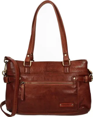 Produktbild von Enrico Benetti Umhängetasche Ledertasche Leder Businesstaschecognac Plain 30x20x10cm