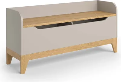 Produktbild von Vitalispa Spielzeugtruhe Malia, 107.2 x 50 cm mit Sitzbank, Cashmere-Eiche