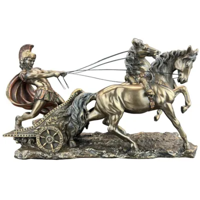 Immagine prodotto di Carro da guerra romano a due cavalli – Esclusivo oggetto decorativo per la casa, design storico, idea regalo di alta qualità Veronese WU72011A4