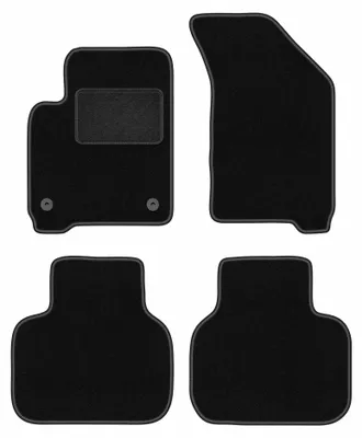 Produktbild von Velours-Fußmatten für Fiat Freemont 2011-2016 (Crossover) – 4-tlg, Schwarz, passgenau – Wielganizator LUX