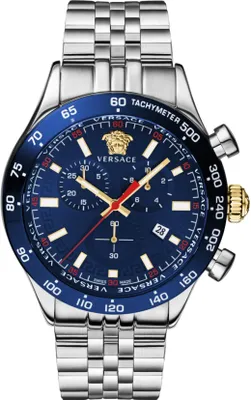 Produktbild von Versace Herren Uhr Armbanduhr Chronograph Edelstahl Hellenyium VE2U01024