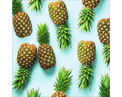 Produktbild von Glasbild Blue Pineapple 30x30 cm