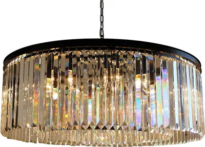 Image de Hereford Lustre rond en cristal 80cm