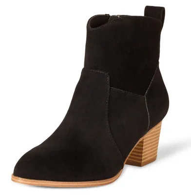 Productafbeelding van A. Essentials dames westernlaarsjes met gestapelde hak, zwart, maat 38.5 E