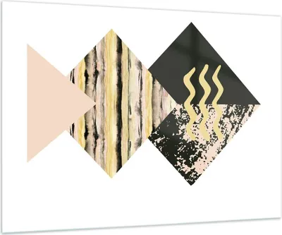 Produktbild von Bilder auf glas - Einteilig - Abstraktion Diamant Gürtel - 100x70cm - Glasbilder - Wandbilder - Bilder - Wanddekoration aus Glas - Glas Bilder - Wandbild auf Glas - GAA100x70-4303